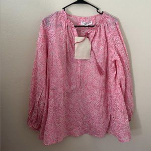 NWT Emerson Fry Floral Pink Top - Size M